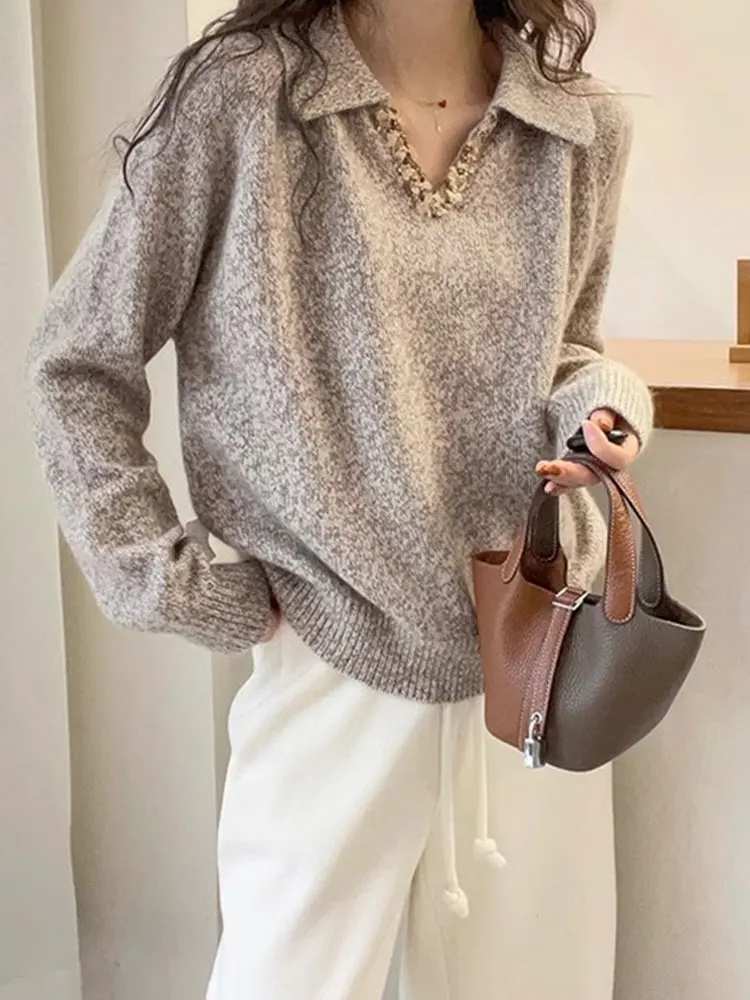 

Ele Faionable Camere Knitwear Women's Base Layer irt Trendy Long Sve Crew Ne Sweater Commute Sle Regular Fit