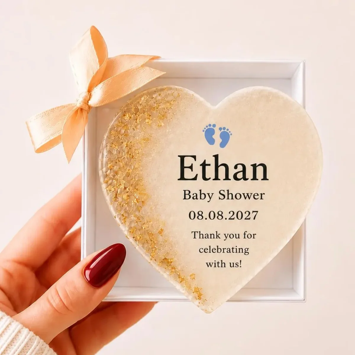 Baby Shower Favor Personalized Guest Gift Custom Keepsake Baby Party Baptism Christening Thank You