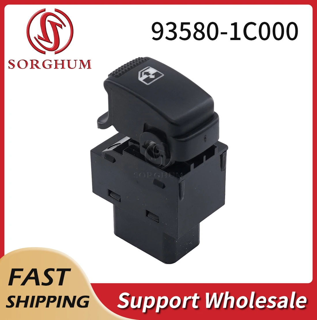 

Sorghum 93580-1C000 Car Single Window Control Lifter Switch Button For Hyundai For KIA Sportage 2004-2010 93580-2B000 93580-2E00