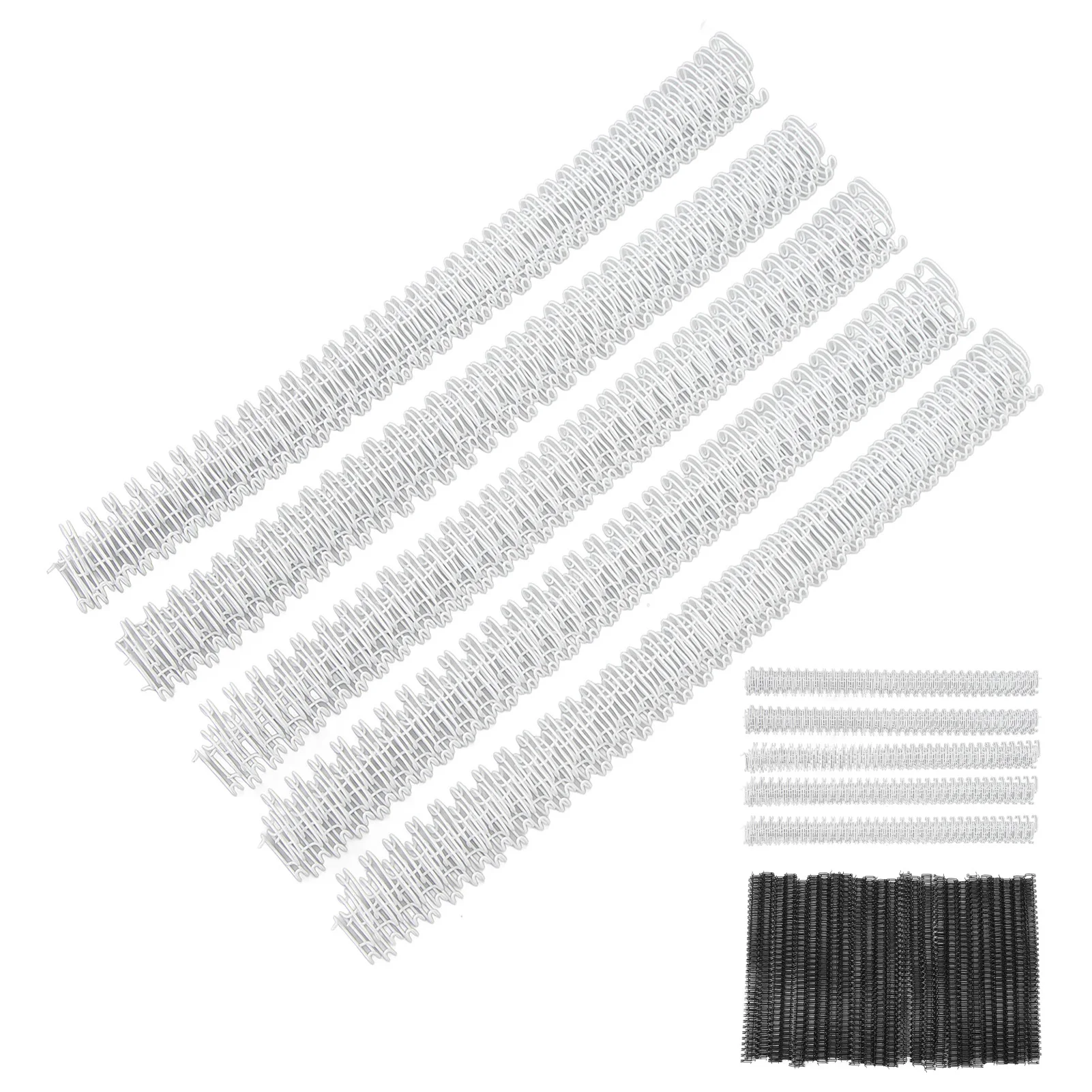 100Pcs Double Loop Wire Binding Spine 60 Sheet Capacity 3:1 Pitch 34 Loop 9.5mm Diameter Set Kit for A4 Paper Loop Binding Wire