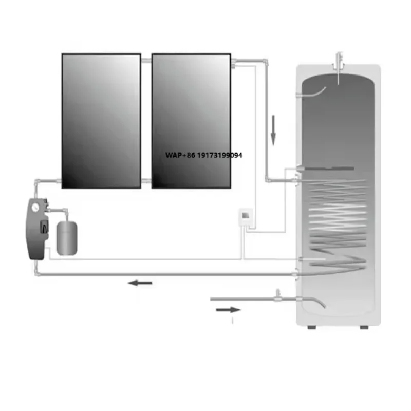 

Солнечный водонагреватель с резервной системой, функцией работы в дождливую погоду, из нержавеющей стали, устойчивый к коррозии