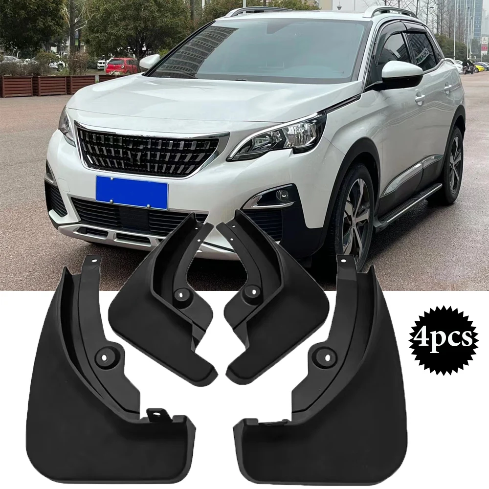 

New upgrade Mud Flaps For Peugeot 3008 Mk2 GT 2017 2018 2019 2020 2021 Mudflaps Mudguards Splash Guards Fender 4Pcs Front Rear