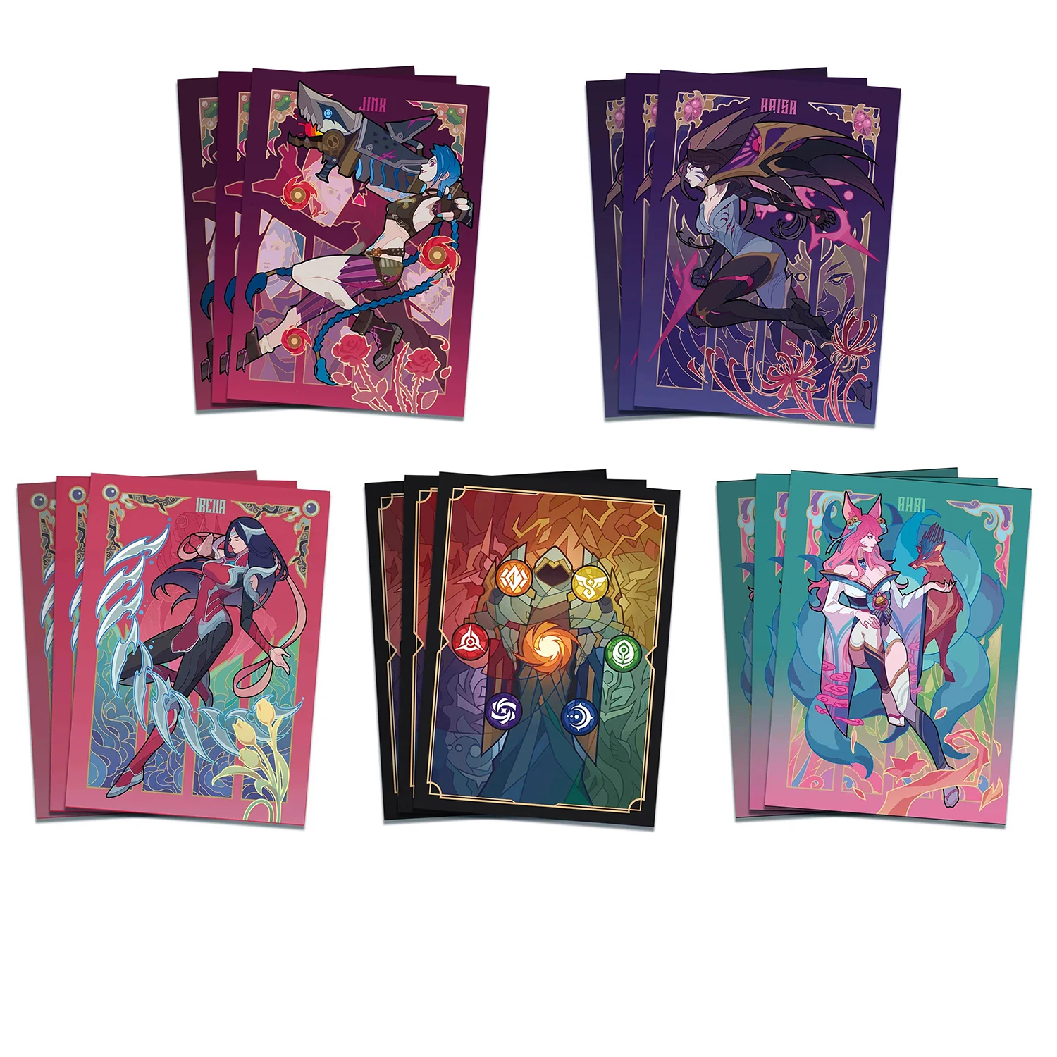 ซองการ์ดฟอยล์ขนาด 66x92 มม. ลายอาห์ริ คาซ่า เรลิอา สำหรับการ์ดเกมสะสม ปกป้องการ์ดด้านนอก PKM/PTCG/DPCG/OPCG