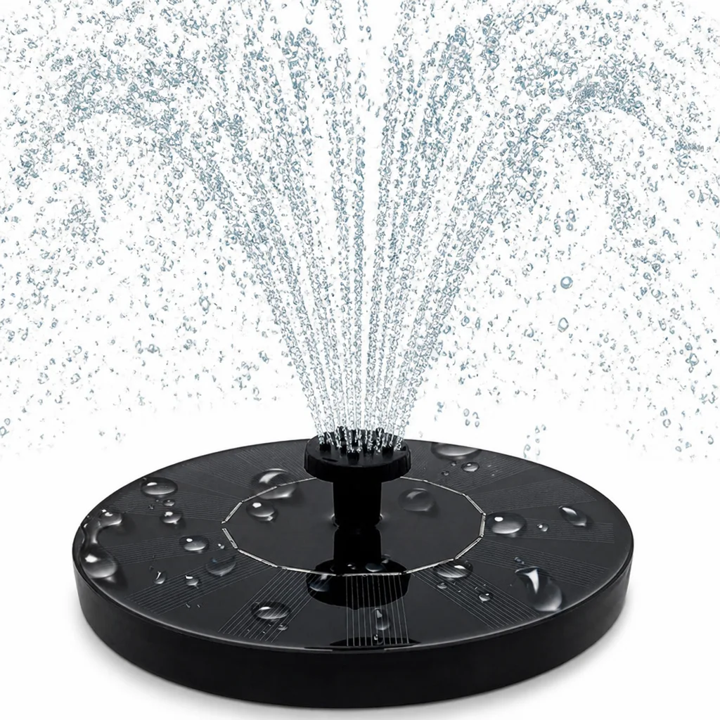 Solar Fountain Floating Solar Fountain Pump Is Suitable for Bird Baths, Gardens, Ponds, Swimming Pools, and Outdoor Activities