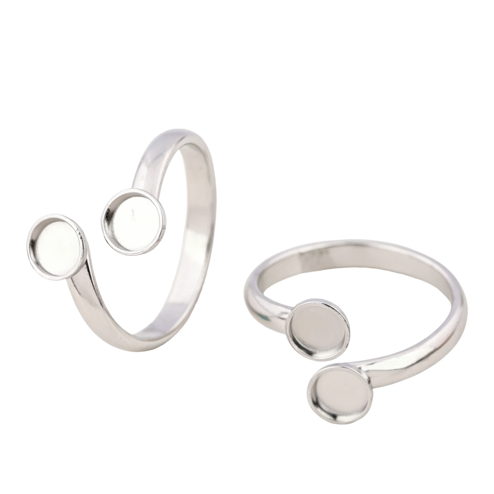 10個入り ステンレス製 調整可能な金メッキリングブランク - Ring Set Adjustable のレビューと価格