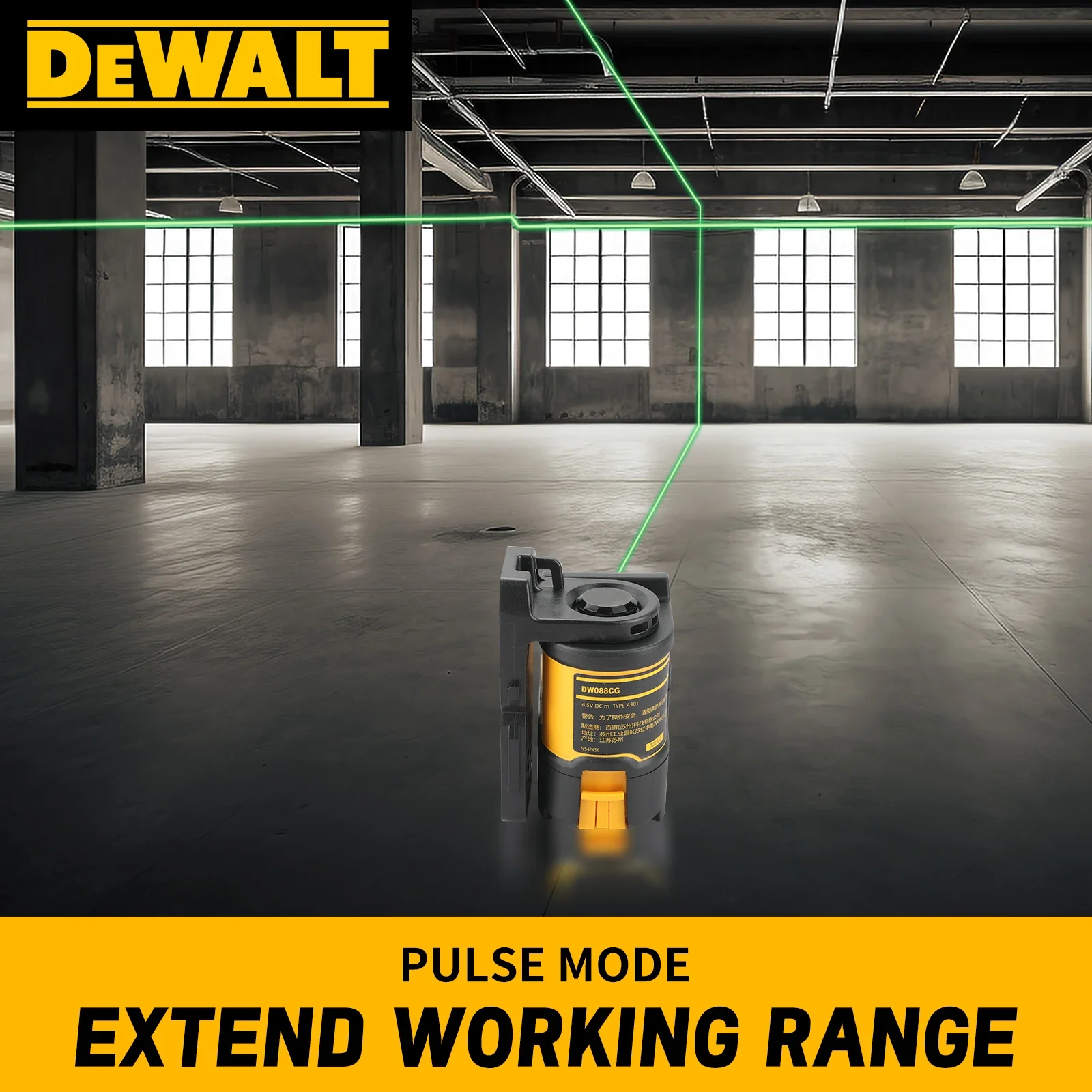 '2026 New!' DEWALT DW088CG High Precision Green Cross Line Laser Level Self-Leveling Green Laser Level for Construction