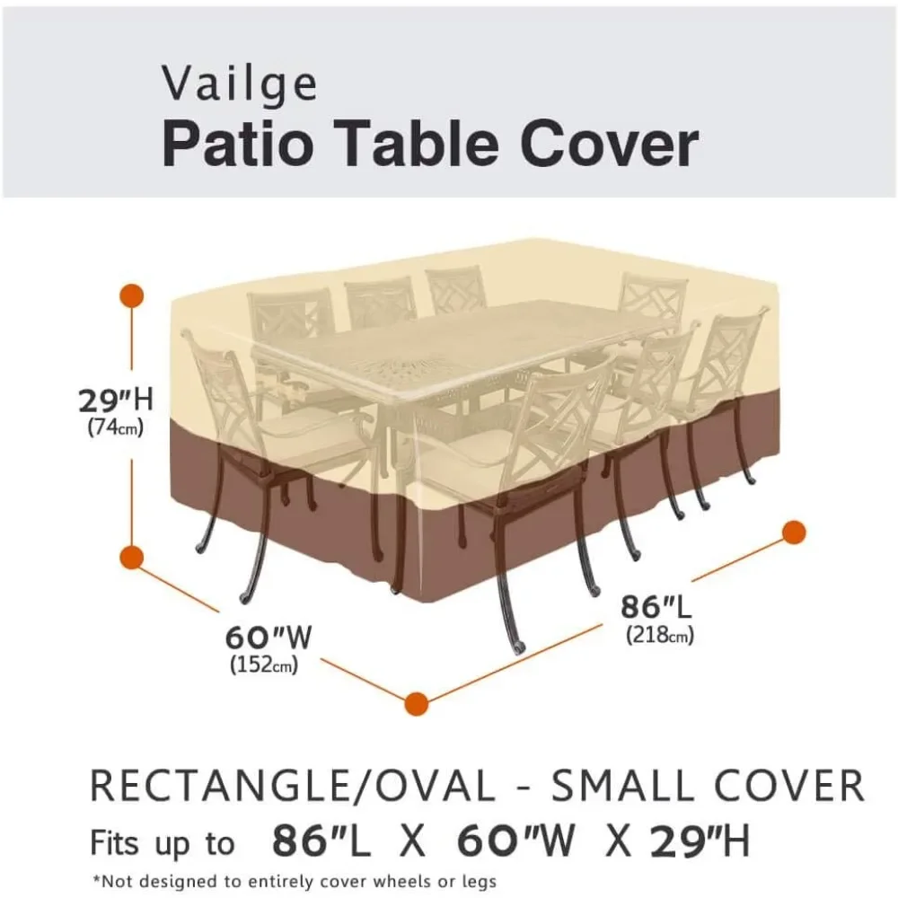 Waterproof Patio Furniture Set Cover, Lawn Patio Furniture Cover,Patio/Outdoor Table Cover, /Outdoor Rectangular Chairs Cover