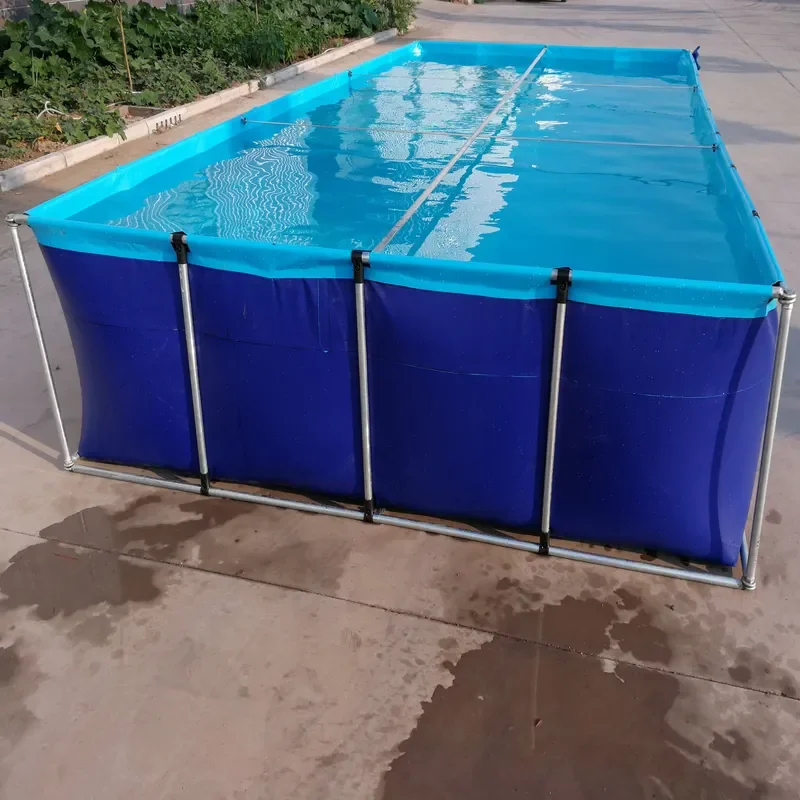 STRONG Competitive Price Heavy Durable PVC Tarpaulin Fish Farming Pond Tanks Foldable Aquaculture Equipment