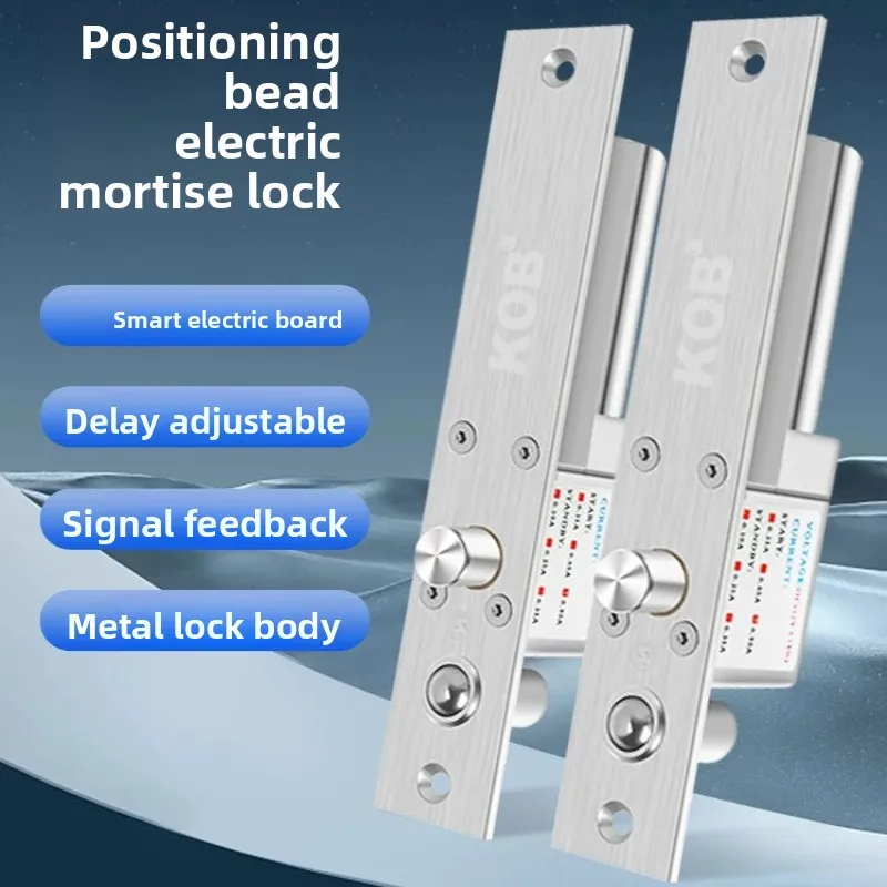 KOB12V Concealed Embedded Pin Lock Door, Non Electric Plug-in Lock, Glass Door, Delayed Feedback Electric Control Lock