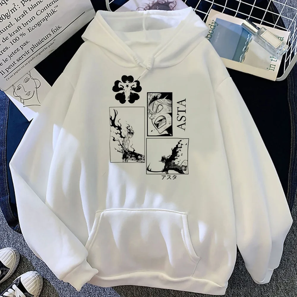 Black Clover sweatshirt women fashion tops cartoon 2000s tops harajuku Korean Women Loose