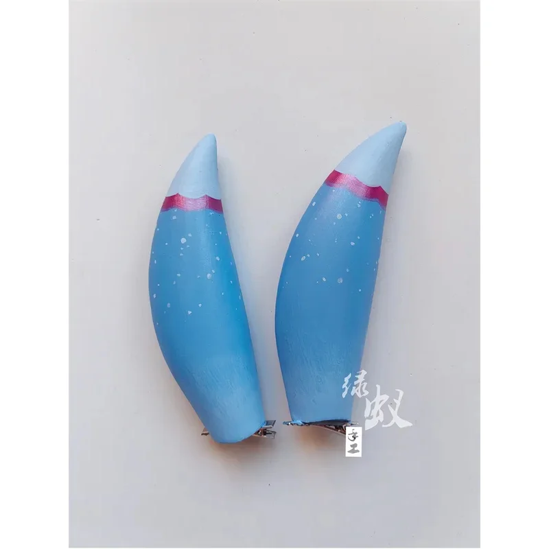 Игра Genshin Impact Sigewinne Рога Головной убор Прически Косплей Реквизит Аксессуары Заколка для волос 5; c, 8'z, 6,k;