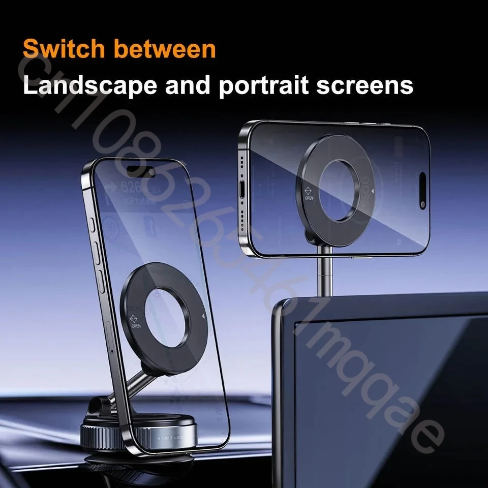 360 Rotation Car Phone Holder Super Strong Magnet Foldable Mount Compatible Phone Android Best Driving Gift Accessory