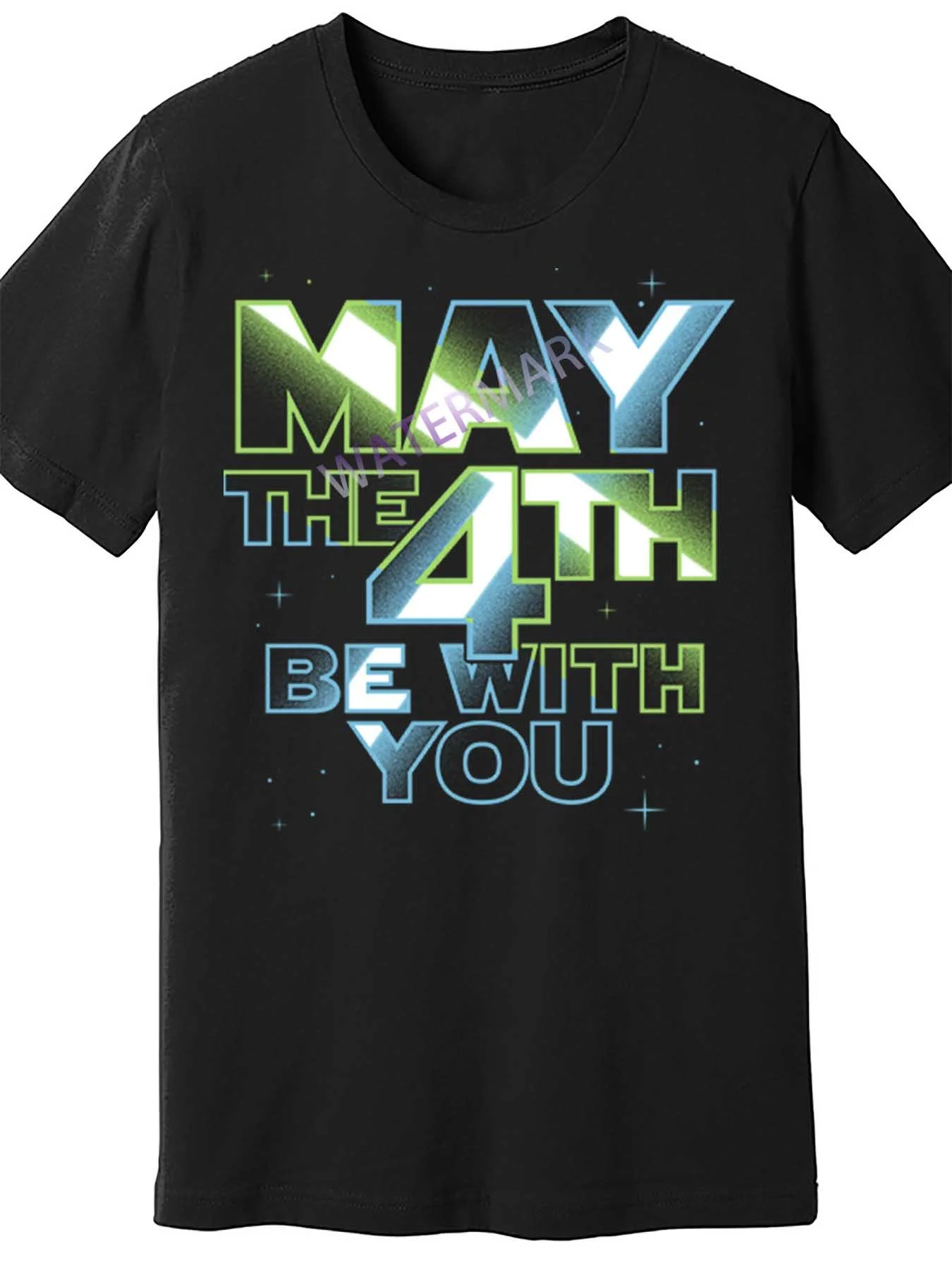 Funny May The 4Th Be with You 9294 Men'S Short Sleeve T-Shirt in Black Men's T-shirts for Summer