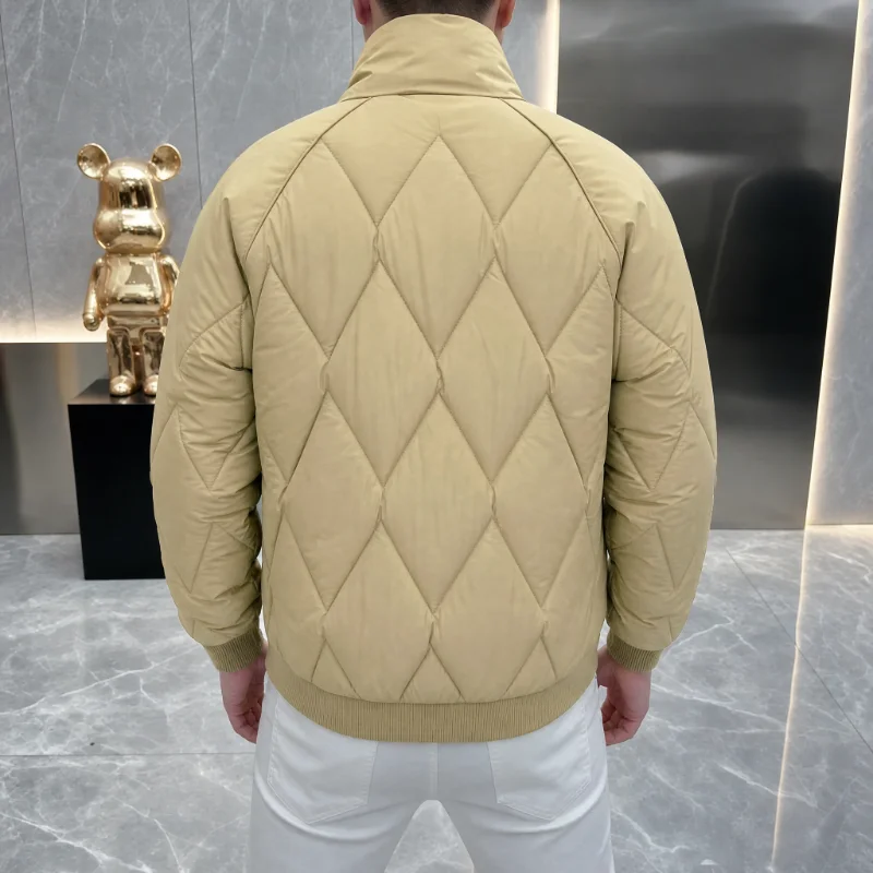 2026 Winter New Style Men's Fashion Casual Down and Thick Cotton Jacket Coat