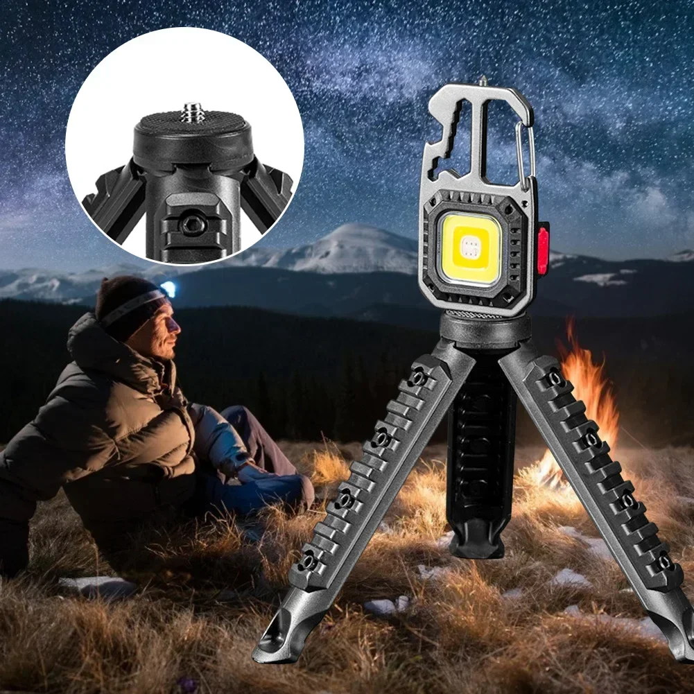 1/2/3Pc camping light tripod mini light stand supports pocket keychain flashlight light stand emergency outdoor supplies (withou