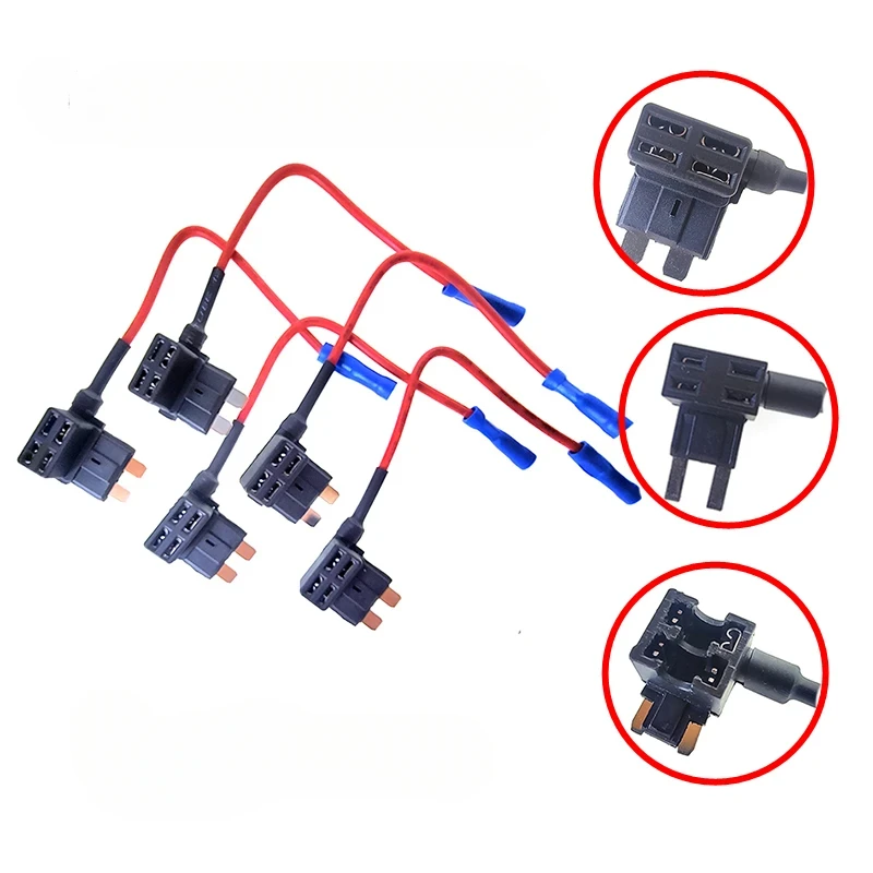 

Car Mini Fuse Box Circuit Adapter ATM Blade Fuse for Car Van Motorcycle RV Boat Tractor TAP Adapter