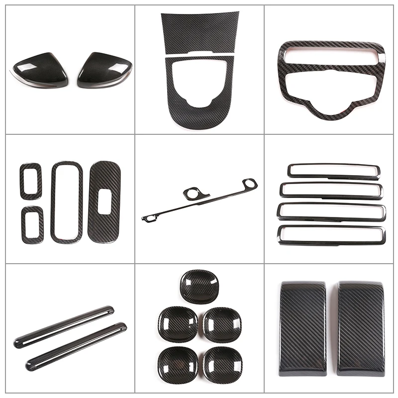 

For Mercedes-Benz G-Class 2019-2020 Interior Exterior Decoration Accessories W463 G350 G500 Real Carbon Fiber Protection Sticker