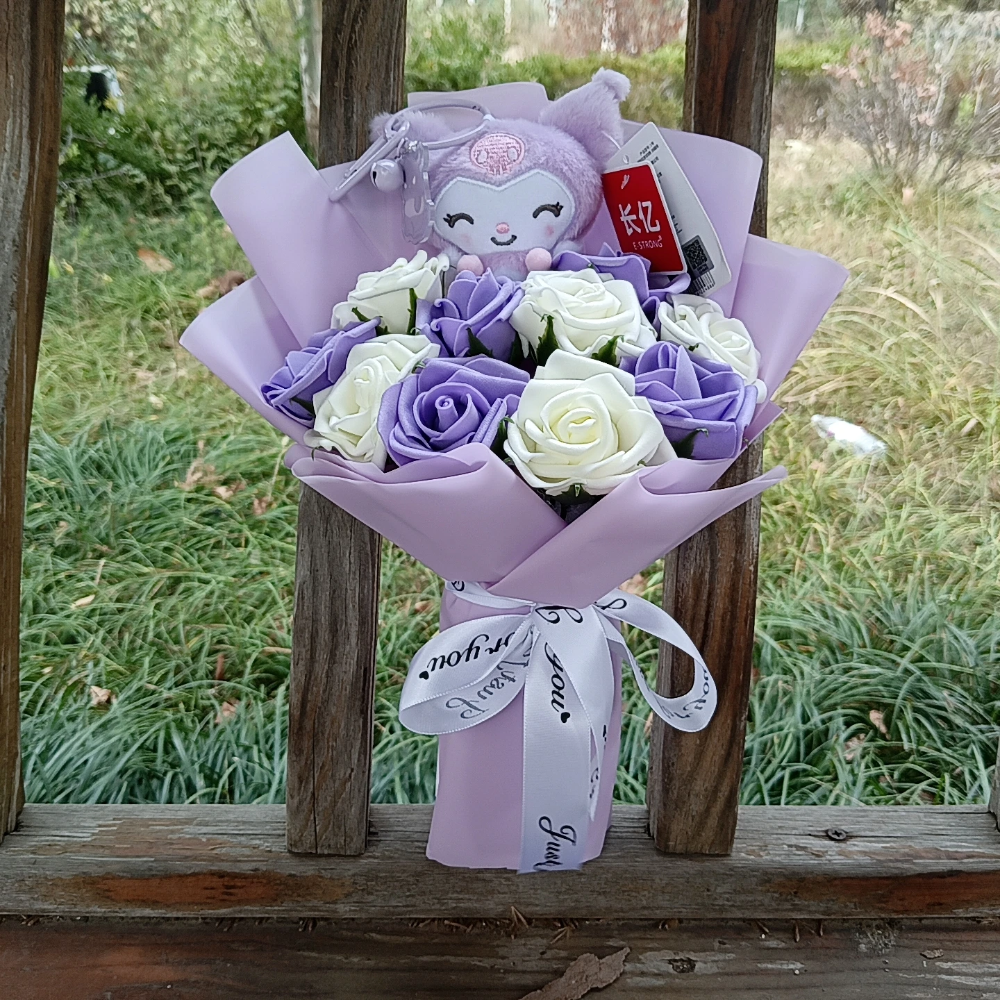 Anime Hello Kitty Plush Bouquet My Melody Kuromi Cinnamoroll Plush Doll Christmas Valentine Graduation Birthday Gifts gallery 2