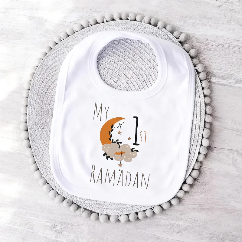 Mein erstes Ramadan-Baby-Lätzchen, islamisches Baby-Geschenk, muslimisches Mädchen, Babyparty, Geschenkidee, Kleinkind, Eid Mubarak, Foto-Requisite, Ramadan-Dekoration