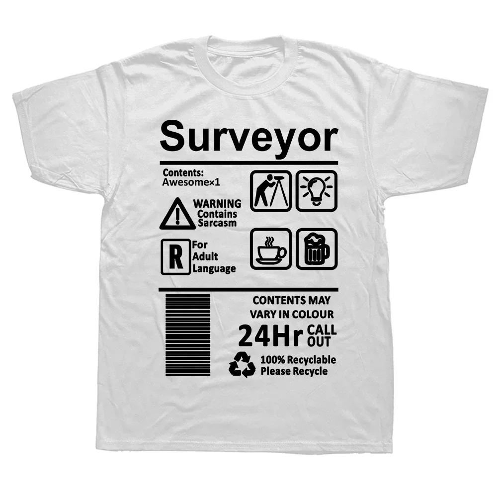 Graphic Streetwear Short Sleeve Birthday Gifts T-shirt Things To Do for A Land Survey T Shirts Sarcastic Surveyor T Shirt