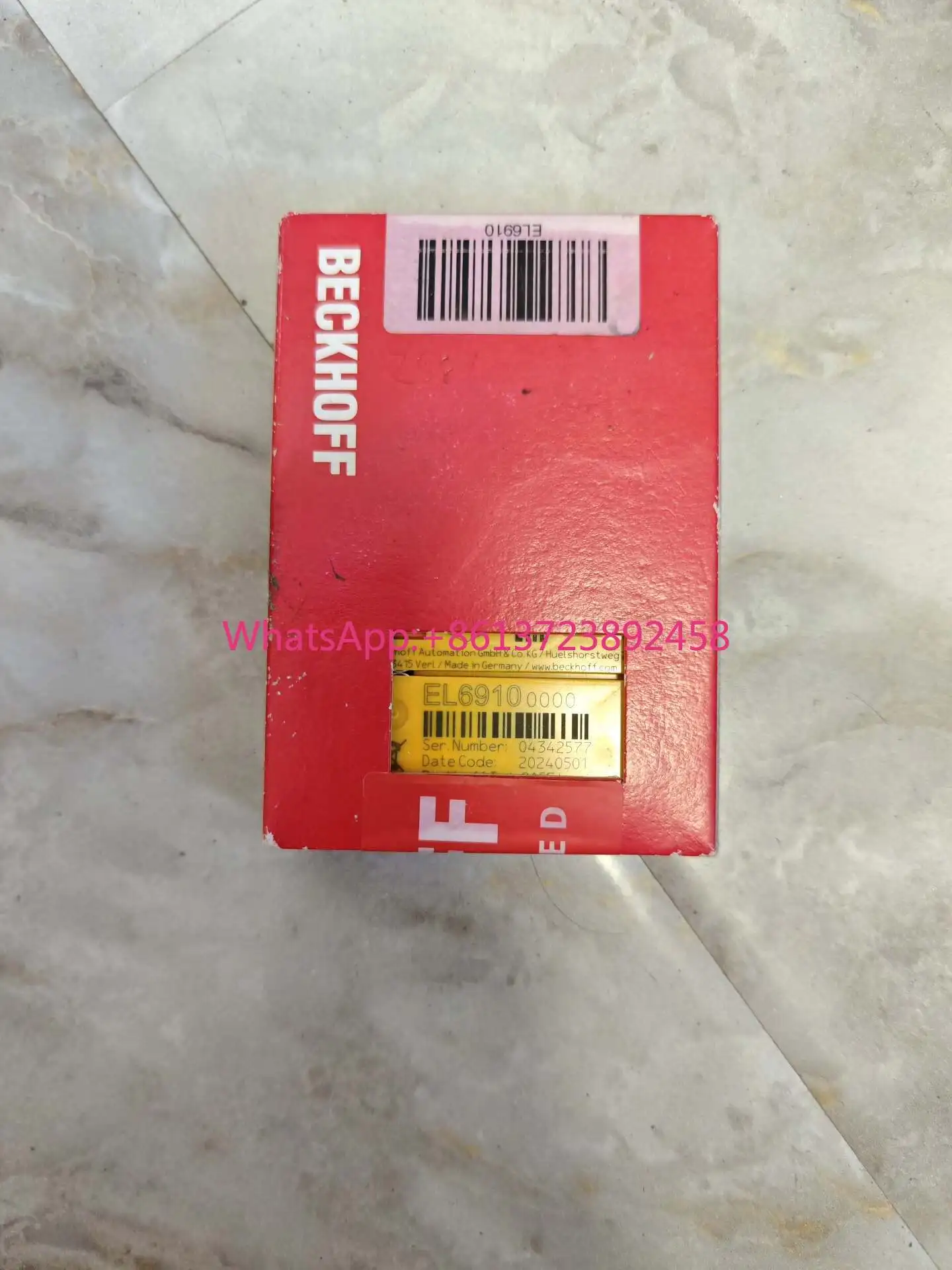 

Beckhoff EL6910 module, original from Germany, brand new and unopened, with packaging box.