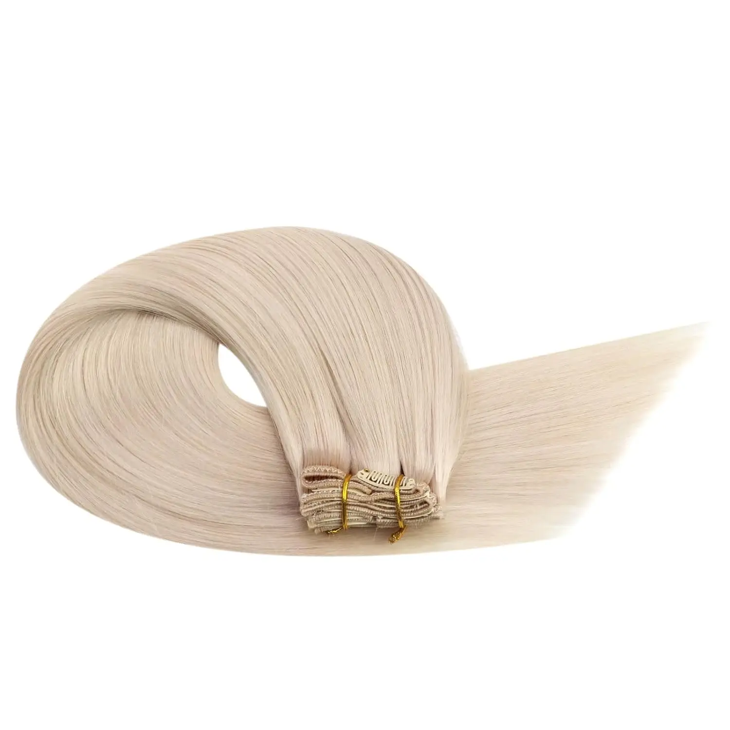 [16 Farben] Ugeat Clip-in-Haarverlängerungen, Echthaar, 35,6–55,9 cm, doppelter Schuss, Remy-Haar, voller Kopf, Clip-in-Extensions für Damen, 7 Stück
