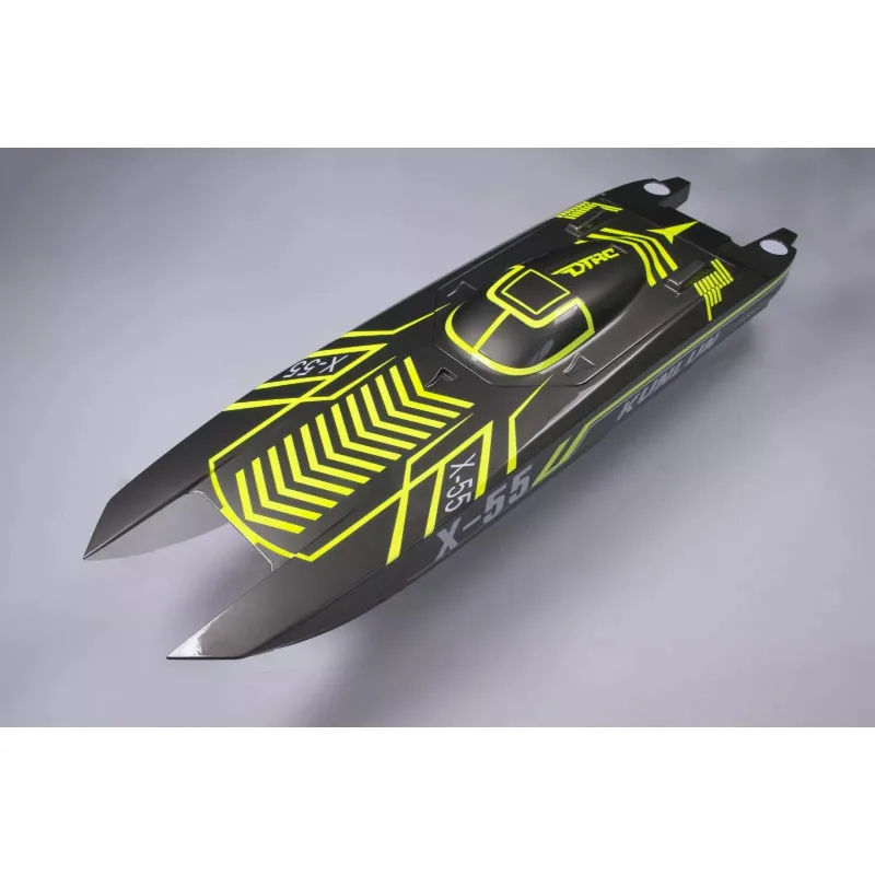 

Big Racing Boats Kunlun 130km/h High Speed Fiberglass RC Boat Twin Brushless Motor Hobbywing ESC 180A CNC Hardware