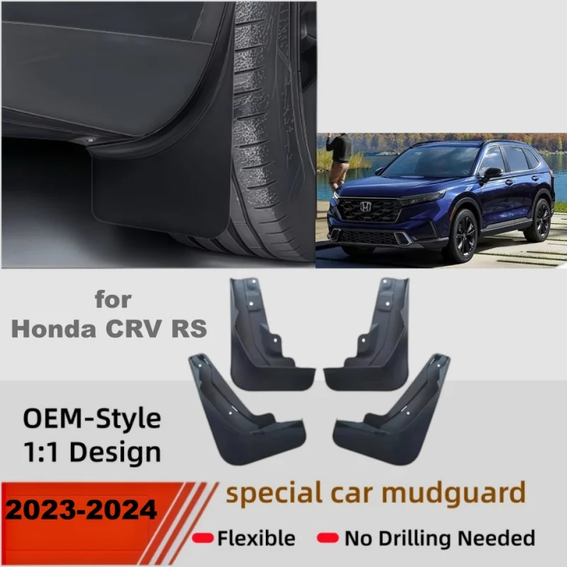 Mudguards for Honda CRV CR-V RS EX EX-L Hybrid 2023 2024 Wheel Exterior Part Mudflaps Fender Flares Flap Splash Mud Accessories