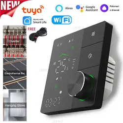 Termostatos inteligentes programables de Tuya para calderas de gas, válvulas de agua y suelos eléctricos con control remoto WiFi, compatibles con capacidades de control por voz de Alexa, Google y Yandex