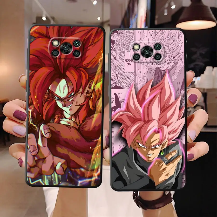 

Black Soft Shell Phone Case for Xiaomi Poco M5s M7 C40 C50 M3 M4 Pro X3 NFC X5 C51 C61 X7 C71 C75 X4 Pro F3 F7 Dragon Ball