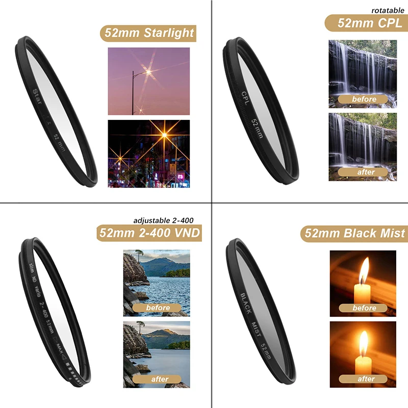 Mobile Photography Filter Fully Protected Leather Phone Lens Case for iPhone 16 Pro Max Single shot camera CPL VND Starlight