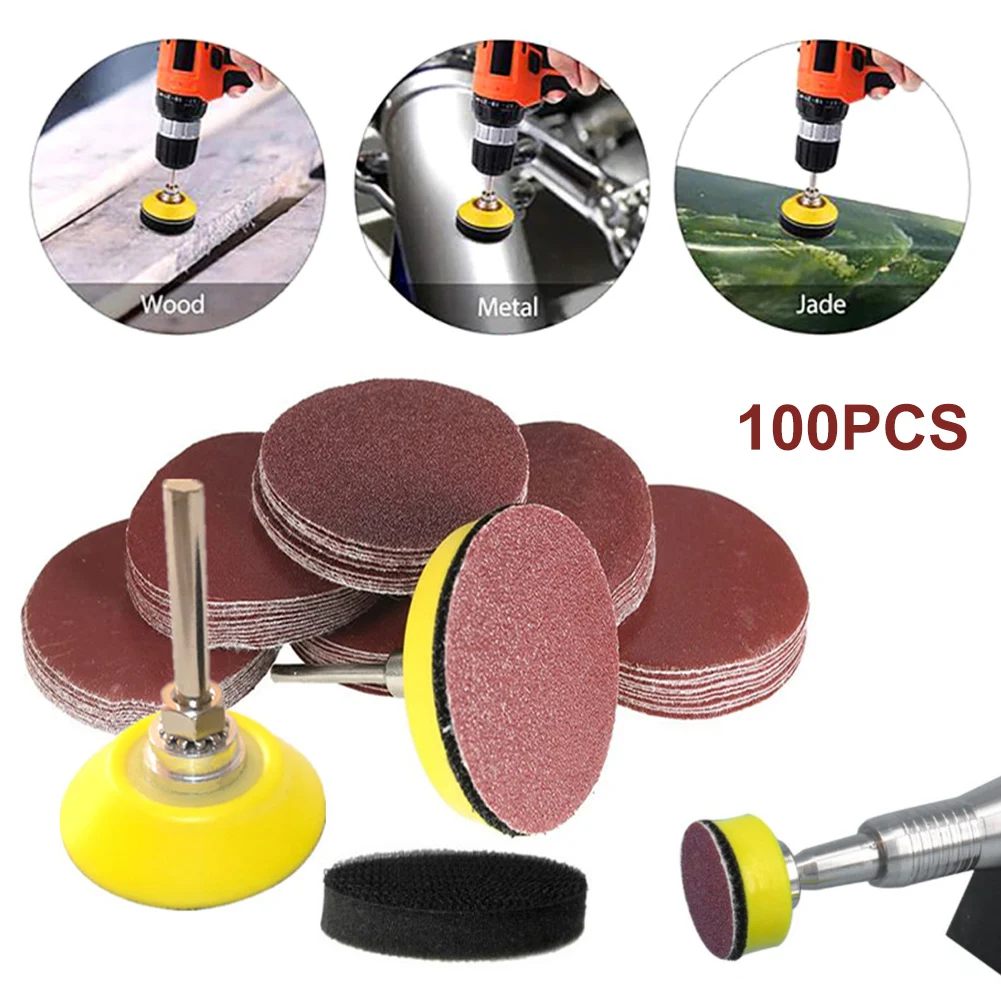 Imagem -05 - Abrasive Polishing Pad Kit para Ferramenta Rotativa Dremel Lixar Discos Pad Sandpapers Acessórios 1003000 Grit 25 mm 100 Pcs 200 Pcs