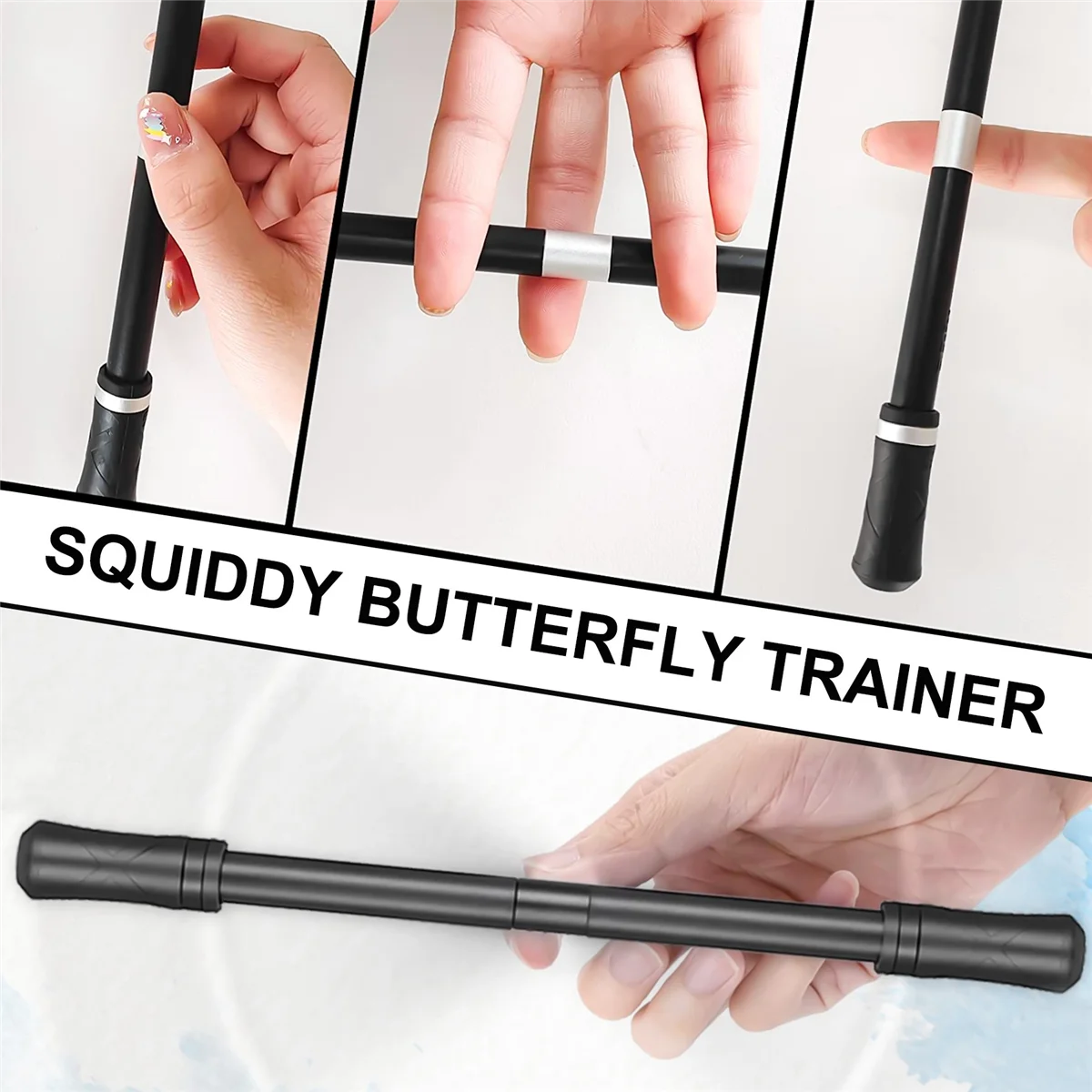 ABFKW 2 قطعة قلم الإصبع قلم الغزل وزارة الدفاع الألعاب الغزل أقلام تحلق الغزل القلم مع الكرة المرجحة إصبع الدورية القلم #2