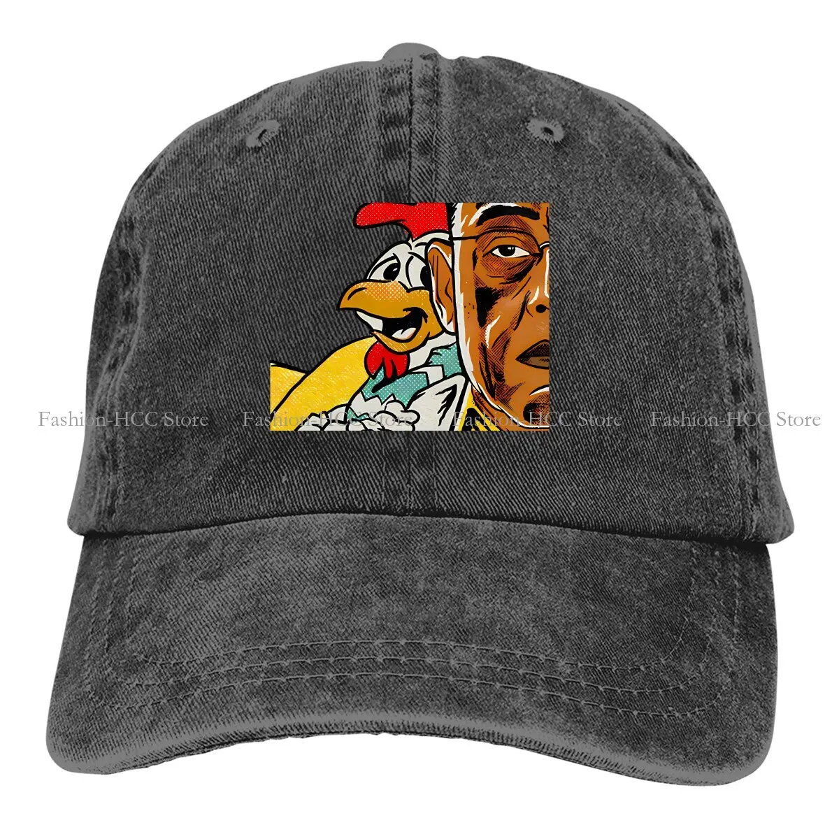 Washed Men's Baseball Cap Cool Trucker Snapback Caps Dad Hat Los Pollos Hermanos Fried Chicken Shop