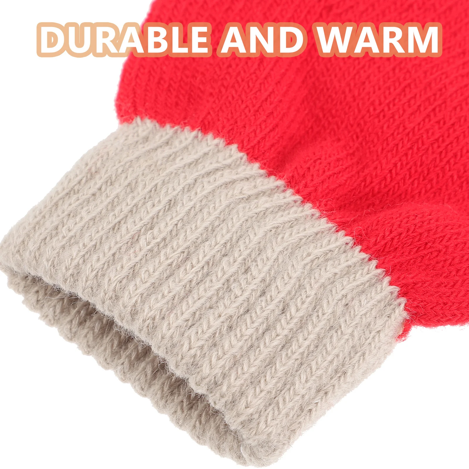 

5Pairs Warm Gloves for Winter Children Knitted Kids Gloves Portable Compact Daily Use Outdoor Kids Accessories Simple Design