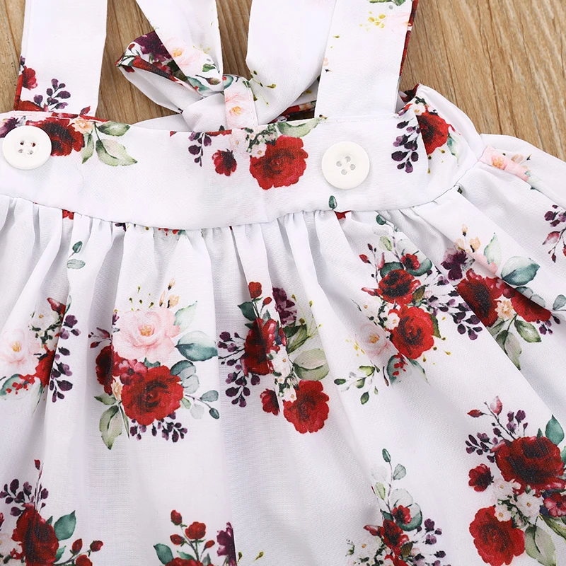 Newborn Baby Girl Infant Clothes Set Ruffle Short Sleeve+Floral Skirt+Bowknot Headband Summer Lovely 3Pcs Outf Toddler Clothing