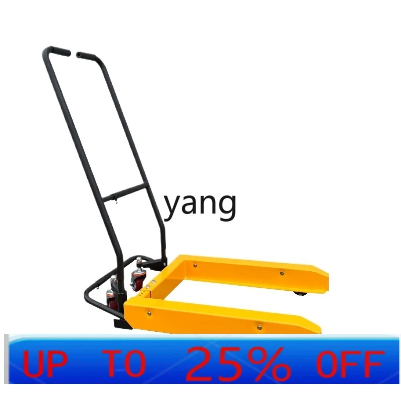 

LTT turnover box handling plastic basket tool cart manual trolley vegetable aquatic basket special forklift