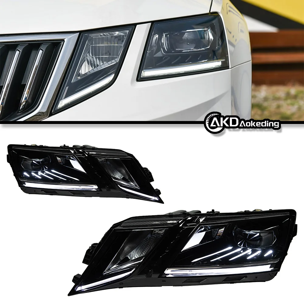 Car Headlights for Skoda Octavia LED Headlight 2018-2020 Headlights Octavia DRL Turn Signal High Beam All LED Projector Lens