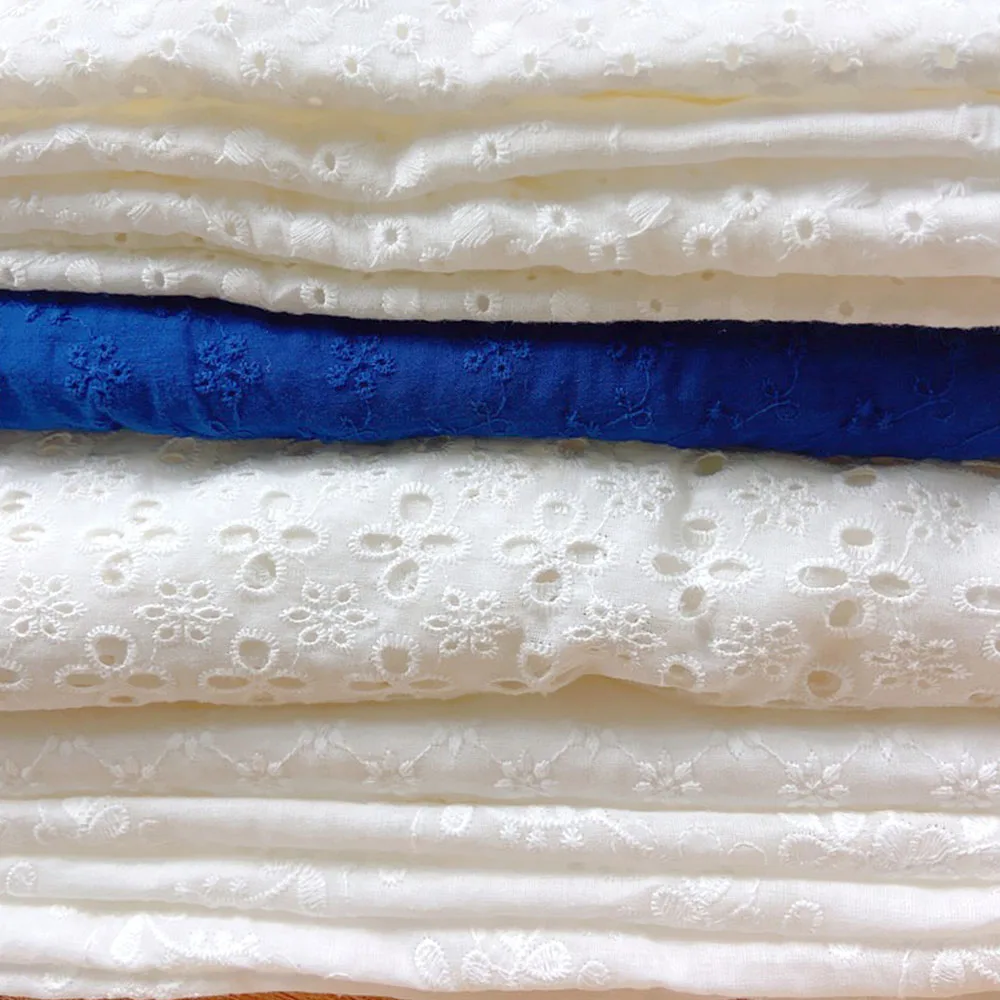 

5 ярдов кружево с вышивкой, 100% хлопчатобумажная ткань, водорастворимая полая цветочная шитье для девочек, платье, одежда, сделай сам, занавеска, шарф, материал