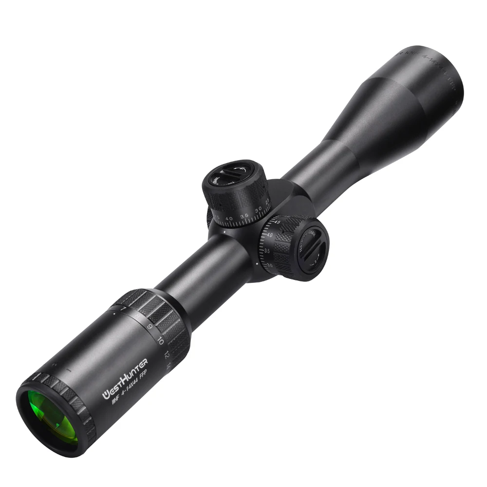 Imagem -03 - Westhunter-whf Tmd 414x44 Ffp Riflescope Primeiro Focal Avião Scopes Retículo Gravado Long Range Shooting Sight Fits .308