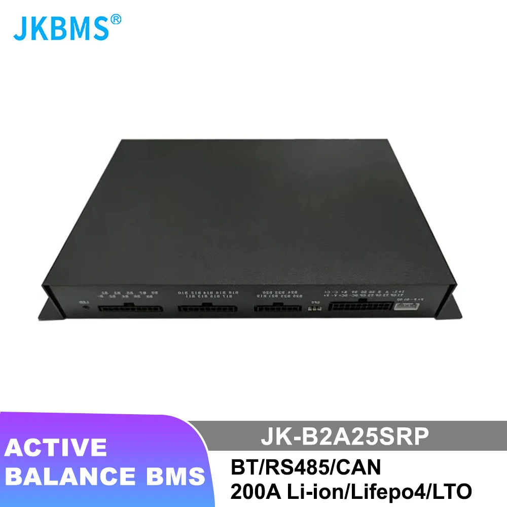 JKBMS B2A25SRP 8S 9S 10S 12S 13S 14S 16S 17S 20S 21S 24S Smart Bms 2A Balance Current Li-Ion LTO Lifepo4 bms 600A storage relay