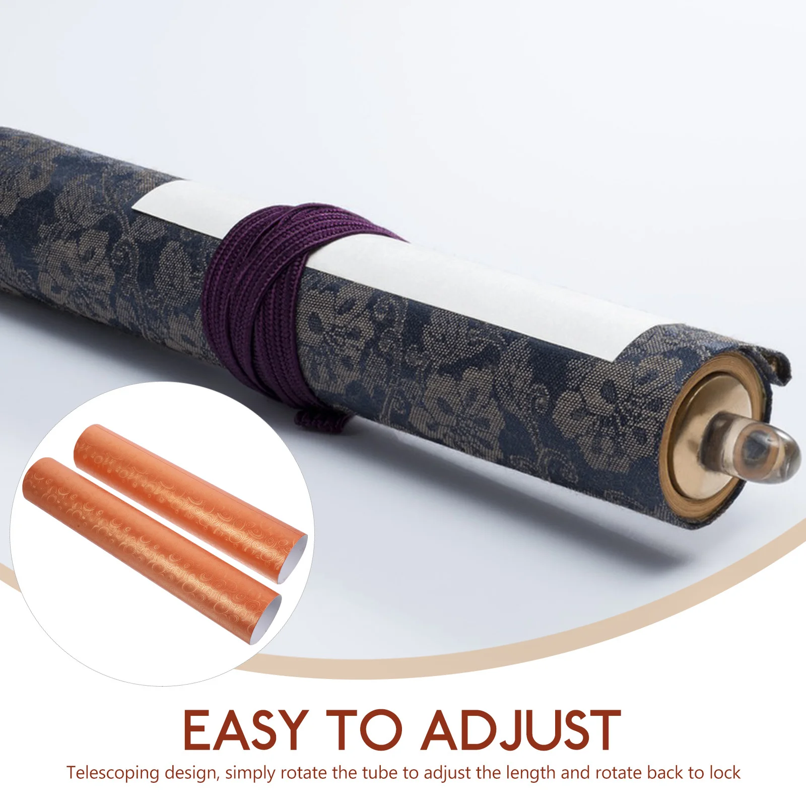 أنبوب ملصق تصغير قابل للتمديد، حقيبة حمل قوية، أنبوب حماية عمل فني محمول لتخزين الرسم