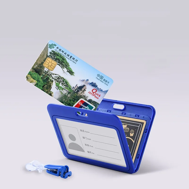 Retractable Badge Holder Practical Badge Holder Id Card Holder Versatile Badge Clip For School Hospital Conference