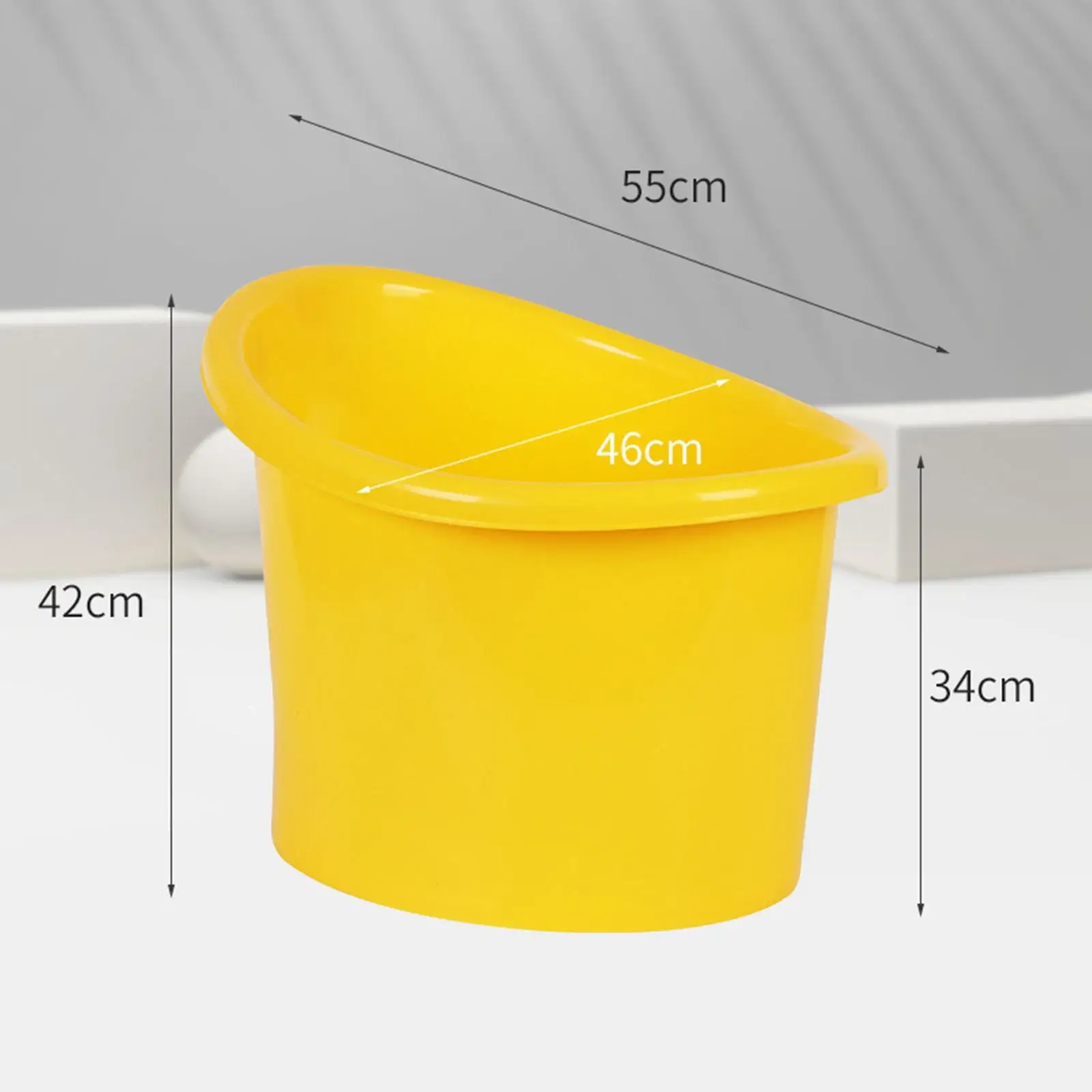 Baby Bath Bucket Tub Sitting up Anti Slip Thickened Baby Shower Bucket for Kids Gifts Boys and Girls Newborn Ages 0-7 Years Old