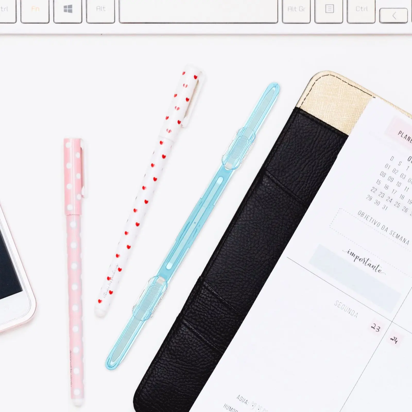 20PCS Binder Colored Paper Fastener Loose-Leaf Clips Lightweight Office Supplies Plastic Bookbinding Stationery