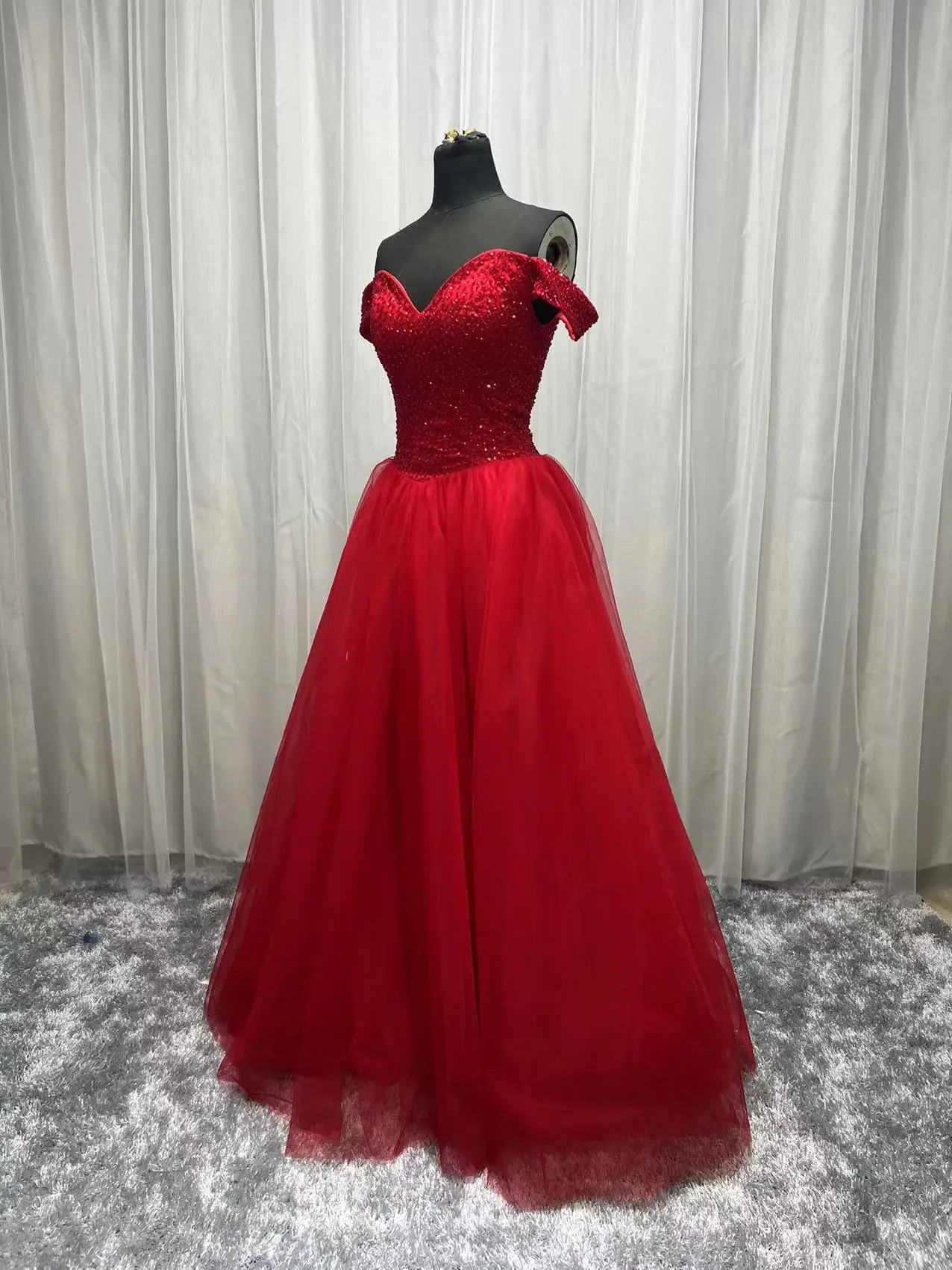 فساتين Quinceanera مخصصة ثوب الكرة مطرز الحلو 16 فساتين بالإضافة إلى حجم حفلة موسيقية رسمية ثوب Vestido De #2