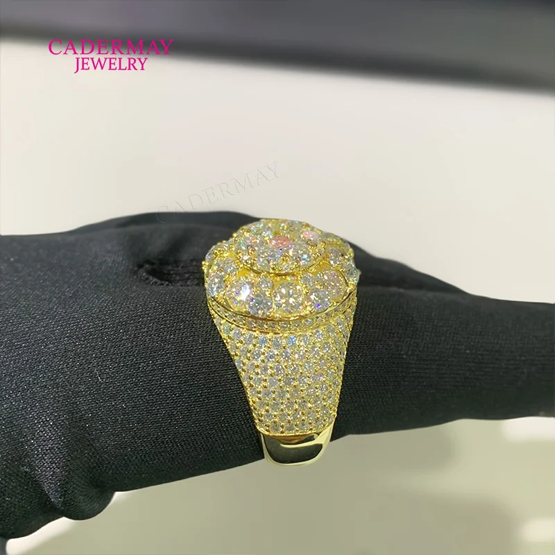 Hiphop Jewelry Moissanite Championship Ring Pinky Ring 925 Silver Iced Out VVS Moissanite Ring Men for Gift Party Wedding view 2