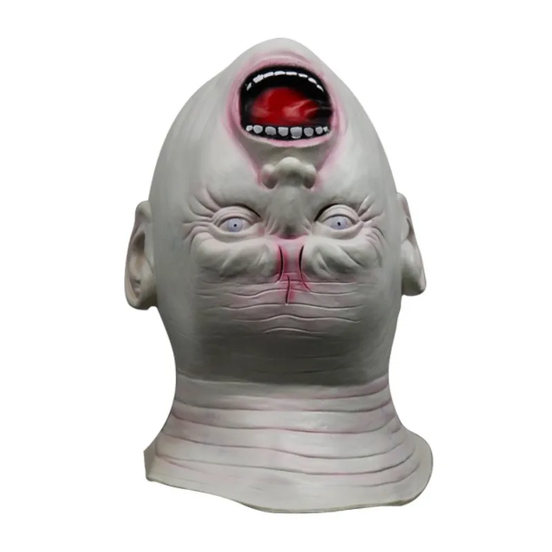 

2020 Halloween Terrorble Upside Down Head Ghost Mask Creepy Grimace Latex Mask Realistic Full Head Party Cosplay Costume