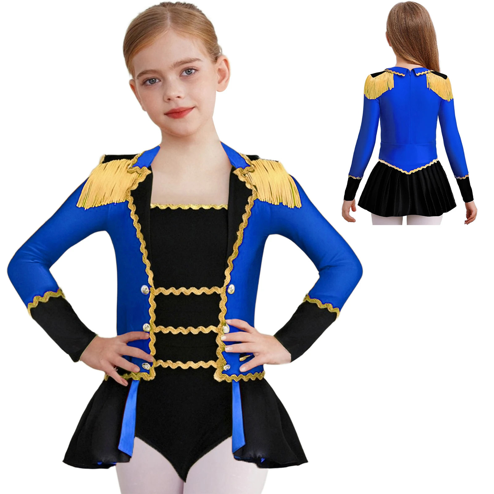 Disfraz de actuación de circo, disfraz de Halloween, mono de maestro de ceremonias, vestido de leotardo con lentejuelas brillantes, vestido de mago Majorette de tambor
