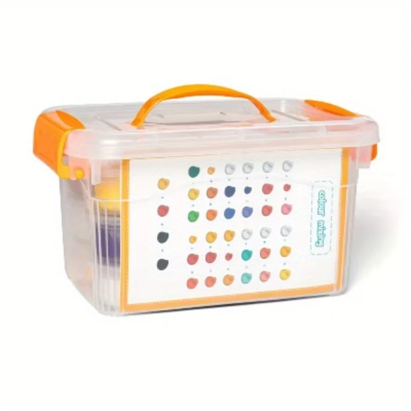 Set di secchielli in plastica con figure in argilla: kit artistico fai da te per bambini, inclusi argilla, strumenti, adatto ai bambini di età superiore a 4 anni